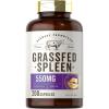 imageCarlyle Grass Fed Beef Spleen 550mg  200 Capsules  Desiccated Pasture Raised Bovine Supplement  NonGMO Gluten Free  by Herbage Farmstead