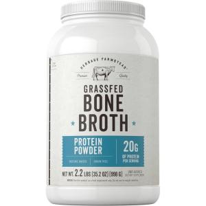imageCarlyle Grass Fed Bone Broth Protein Powder  352 oz 22lb  20g Protein  Pasture Raised Grain Free Supplement  NonGMO ampamp Gluten Free  by Herbage Farmstead