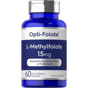 imageCarlyle L Methylfolate 15mg  60 Capsules  Max Potency  Optimized and Activated  NonGMO Gluten Free  Methyl Folate 5MTHF  by OptiFolate