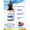 imageCarlyle Biotin 5000mcg Liquid Drops  4 fl oz  for Women and Men  Berry Flavor  Beauty Formula  Vegetarian NonGMO ampamp Gluten Free Supplement