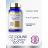 imageCarlyle Citicoline CDP Choline 1000mg  60 Capsules  Extra Strength Formula  NonGMO Gluten Free Supplement