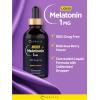 imageCarlyle Melatonin Liquid 1mg  4 fl oz Drops  Berry Flavor  NonGMO Vegetarian Supplement