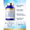 imageCarlyle RLipoic Acid 200mg  60 Capsules  Stabilized RLA with Biotin  NonGMO Gluten Free