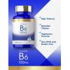 imageCarlyle Vitamin B6 100mg  250 Tablets  Pyridoxine Hydrochloride Supplement  Vegetarian NonGMO Gluten Free