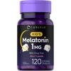 imageCarlyle Kids Melatonin 1mg  120 Chewable Tablets  Fruit Flavor  Vegetarian Supplement  NonGMO Gluten Free Formula