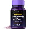 imageCarlyle Melatonin 12 mg Fast Dissolve 180 Tablets  Drug Free  Natural Berry Flavor  Vegetarian NonGMO Gluten Free180 Count Pack of 1
