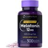 imageCarlyle Melatonin 12 mg Fast Dissolve 180 Tablets  Drug Free  Natural Berry Flavor  Vegetarian NonGMO Gluten Free300 Count Pack of 1
