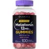 imageCarlyle Melatonin Gummies 12mg  100 Count  Berry Flavor  Vegan Supplement  NonGMO Gluten Free100 Count Pack of 1
