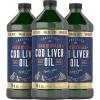 imageCarlyle Norwegian Cod Liver Oil  16oz  Pack of 3 Bottles  Liquid Unflavored Fish Oil Supplement  NonGMO Gluten Free16 Fl Oz Pack of 3