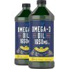 imageCarlyle Omega 3 Fish Oil Liquid  1650mg  32 fl oz 2 x 16oz Bottles  Lemon Flavor  NonGMO ampamp Gluten Free Supplement