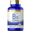 imageCarlyle Vitamin B6 100mg  250 Tablets  Pyridoxine Hydrochloride Supplement  Vegetarian NonGMO Gluten Free