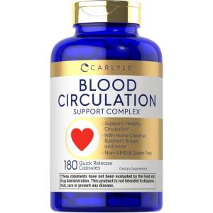imageCarlyle Blood Circulation Supplement  180 Capsules  Supports Healthy Circulation  NonGMO Gluten Free