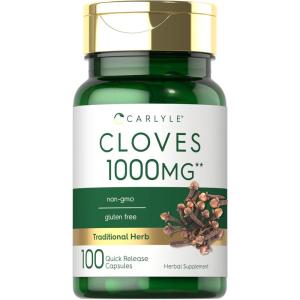imageCarlyle Cloves Supplement  1000mg  100 Capsules  NonGMO Gluten Free