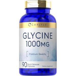 imageCarlyle Glycine 1000mg  90 Powder Pills  Quick Release Capsules  Premium Quality  NonGMO ampamp Gluten Free Supplement