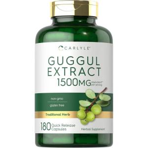 imageCarlyle Guggul Extract Supplement  1500mg  180 Capsules  Guggulsterone  NonGMO and Gluten Free
