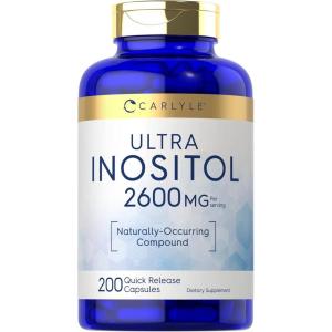 imageCarlyle Inositol Supplement  2600mg  200 Capsules  for Women ampamp Men  as MyoInositol  NonGMO Gluten Free