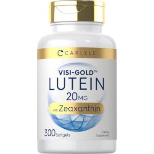 imageCarlyle Lutein and Zeaxanthin 20mg  300 Softgels  Eye Health Vitamins  NonGMO ampamp Gluten Free Supplement