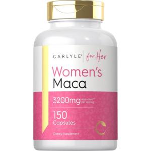 imageCarlyle Maca Root Capsules for Women 3200mg  150 Count  NonGMO Gluten Free Supplement  for Her