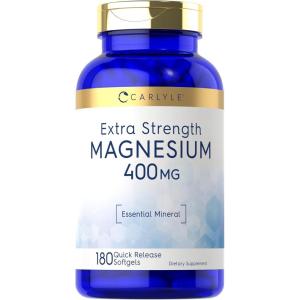 imageCarlyle Magnesium Oxide 400mg  180 Softgels  Essential Mineral  NonGMO and Gluten Free Supplement