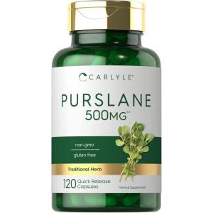 imageCarlyle Purslane Capsules  500mg  120 Count  Portulaca Oleracea Extract  NonGMO Gluten Free Supplement
