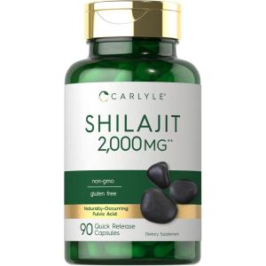 imageCarlyle Shilajit Capsules  2000mg  90 Count  NonGMO and Gluten Free Supplement