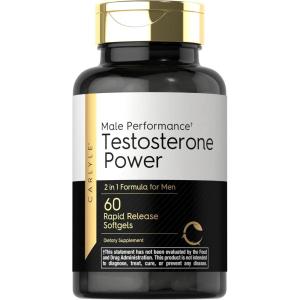 imageCarlyle Testosterone Supplement for Men  60 Softgels  for Male Performance  NonGMO ampamp Gluten Free