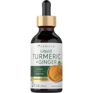 imageCarlyle Turmeric and Ginger Drops 2 fl oz  Supplement with Black Pepper  Vegan NonGMO Gluten Free