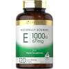 imageCarlyle Vitamin E with Mixed Tocopherols  1000 IU  120 Softgels  Naturally Sourced Supplement  NonGMO and Gluten Free Formula120 Count Pack of 1