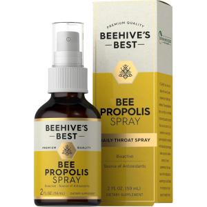 imageCarlyle Bee Propolis Throat Spray  2 fl oz  Source of Antioxidants  Bioactive Supplement  NonGMO  by Beehives Best