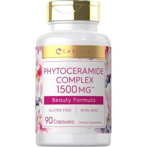 imageCarlyle Phytoceramide Supplement 1500mg  90 Capsules  with Organic Sweet Potato  Beauty Formula Complex  NonGMO and Gluten Free