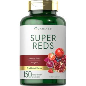 imageCarlyle Super Reds Capsules  150 Count  Superfoods Supplement  Vegetarian ampamp NonGMO
