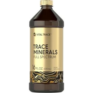 imageCarlyle Trace Minerals Supplement  16 fl oz  Full Spectrum with Magnesium  Liquid Complex with Sulfate Lithium and Boron  Vegetarian NonGMO ampamp Gluten Free  by Vital Trace