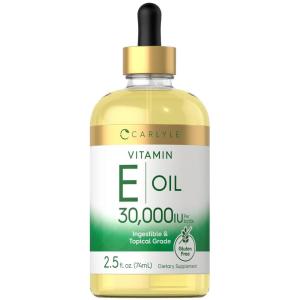 imageCarlyle Vitamin E Oil  30000 IU  25 fl oz  Ingestible ampamp Topical Grade  Moisturizing for Skin  Vegetarian NonGMO Gluten Free Supplement