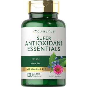 imageCarlyle Antioxidants Supplement  100 Caplets  Nutritional Complex  Vitamin A C E  NonGMO Gluten Free Formula