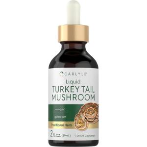 imageCarlyle Turkey Tail Mushroom Liquid Extract  2 FL Oz  Vegetarian Tincture  NonGMO Gluten Free