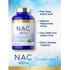 imageCarlyle NAC NAcetyl Cysteine 600mg  180 Capsules  with Peppermint  Free Form Supplement  NonGMO Gluten Free