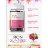 imageCarlyle Iron Gummies  Plus BComplex Vitamins  60 Vegan Gummies  Grape Flavor  NonGMO Gluten Free Supplement