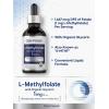 imageCarlyle LMethylfolate Drops 1mg  2 Fl Oz  with Organic Glycerin  Liquid Sublingual Supplement  Fruit Punch Flavor  Vegetarian NonGMO