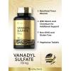 imageCarlyle Vanadyl Sulfate 10mg  180 Tablet Capsules  with Chromium Picolinate  Vegetarian NonGMO Gluten Free Supplement