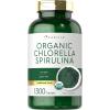 imageCarlyle Organic Chlorella Spirulina Tablets  1300 Count  5050 Blend  NonGMO and Gluten Free Supplement