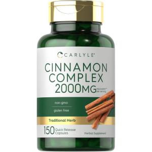 imageCarlyle Ceylon Cinnamon Complex with Gymnema and Mulberry  150 Capsules  NonGMO Gluten Free Supplement