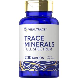 imageCarlyle Trace Minerals  200 Tablets  Full Spectrum Supplement  NonGMO ampamp Gluten Free Complex  by Vital Trace