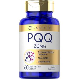 image:imageCarlyle PQQ Supplement 20 mg  60 Capsules  NonGMO and Gluten Free