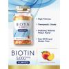 image:imageCarlyle Biotin Gummies  5000mcg  120 Count  Peach Flavor Supplement  Vegan NonGMO Gluten Free