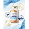 image:imageCarlyle Biotin Gummies  5000mcg  120 Count  Peach Flavor Supplement  Vegan NonGMO Gluten Free