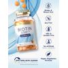 image:imageCarlyle Biotin Gummies  5000mcg  120 Count  Peach Flavor Supplement  Vegan NonGMO Gluten Free
