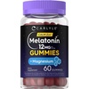 image:imageCarlyle Melatonin 12mg Gummies  60 Count  with Magnesium  Vegan NonGMO Gluten Free Supplement
